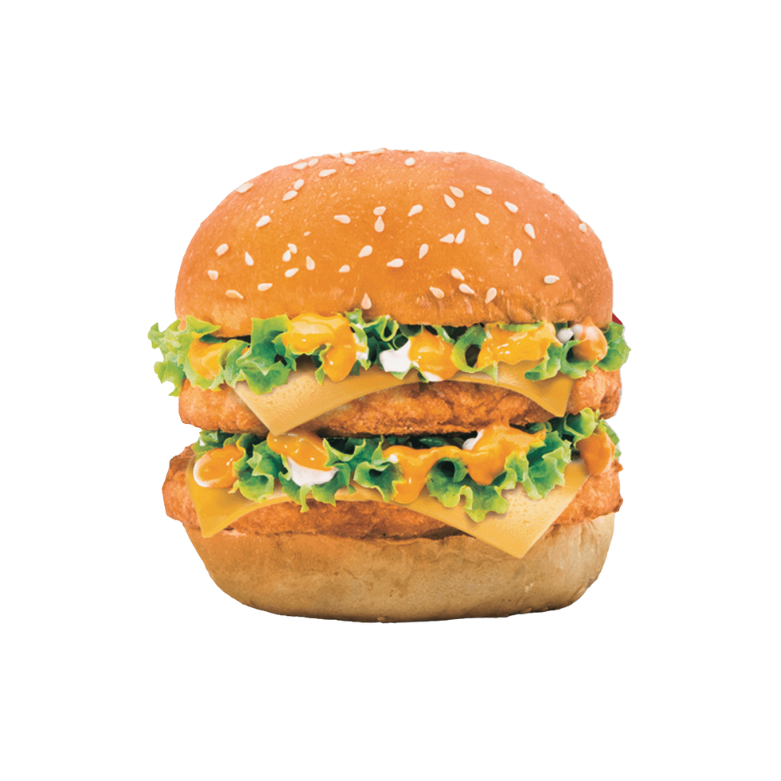 Burger Ayam Double Cheese